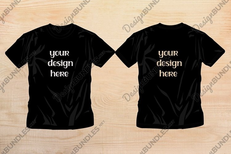 Black Two T-Shirt Mock up | Gildan T-Shirt Mock up Tshirt