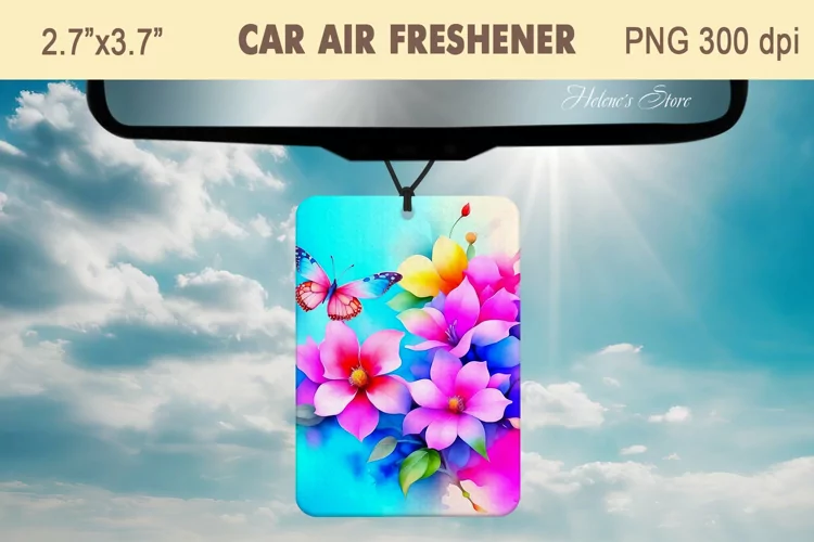 Fowers Air Freshener Car|Car air freshener sublimation