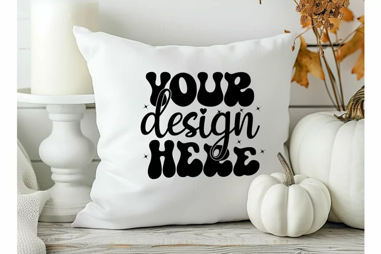 Square Pillow Mockup,Square Pillow JPG