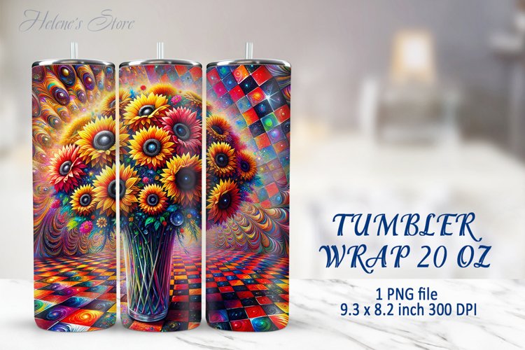 Sunflower Tumbler Wrap Image 16