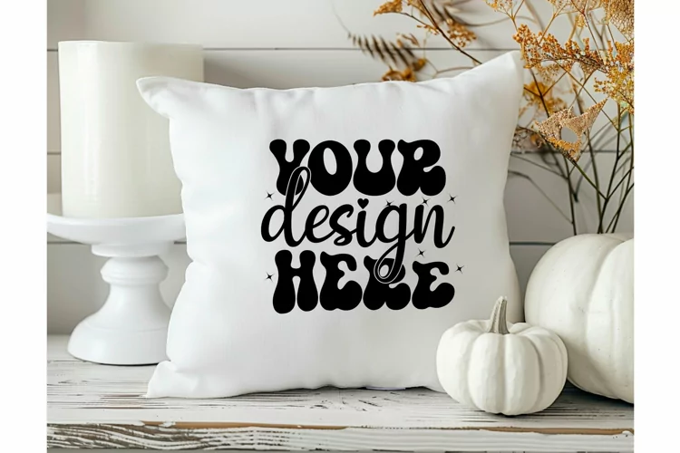 Square Pillow Mockup,Square Pillow JPG