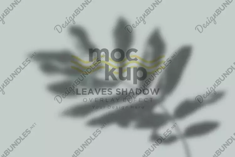 Leaves Shadow Overlay Effect Mockup