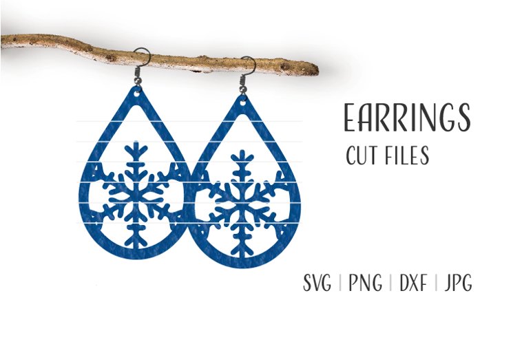 Download Snowflake Earrings Svg Earrings Template 1094177 Cut Files Design Bundles