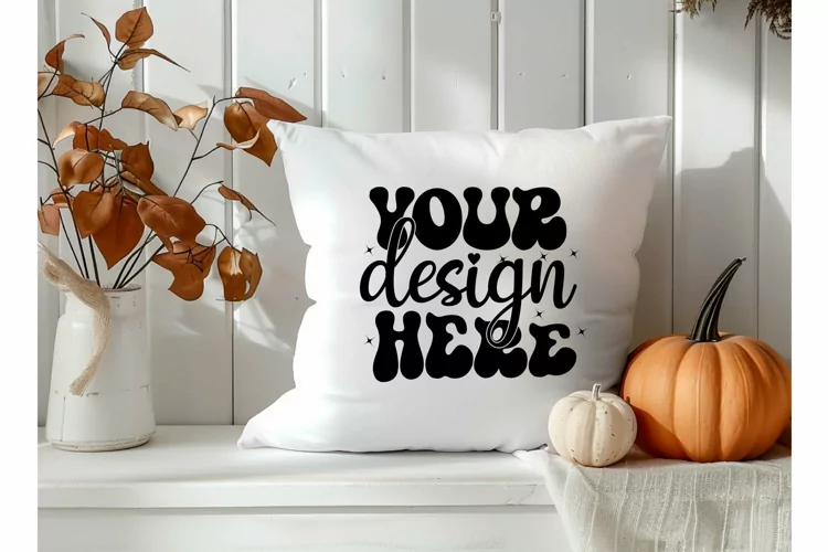 Square Pillow Mockup,Square Pillow JPG