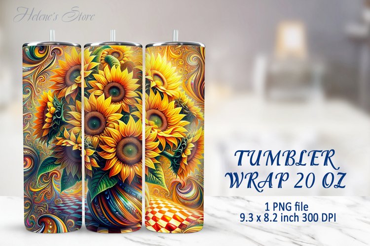 Sunflower Tumbler Wrap Image 14