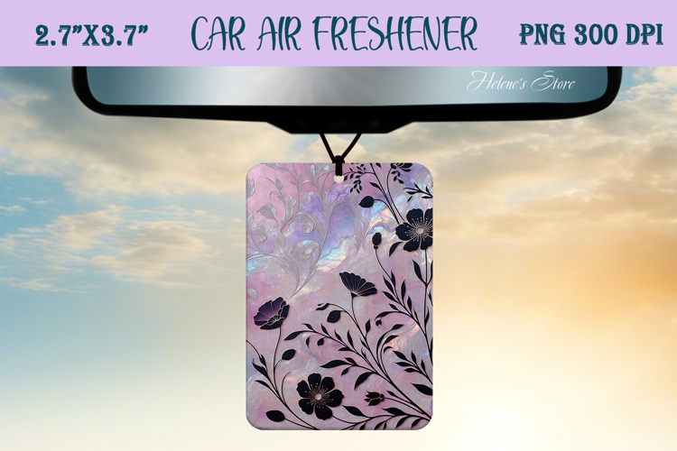 Iridescent magic pattern Air Freshener Car sublimating