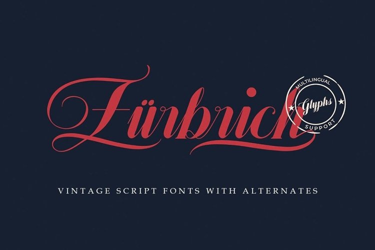 Zürbrich Decorative Script example image 1