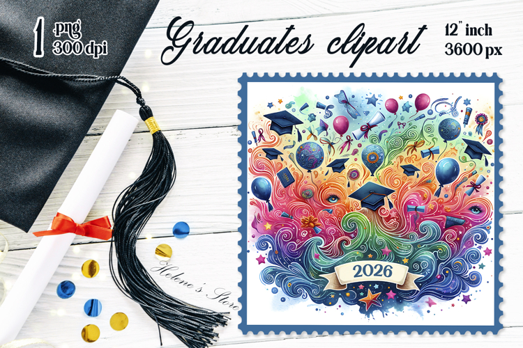 Graduate sublimation png|Graduating vintage postage stamp