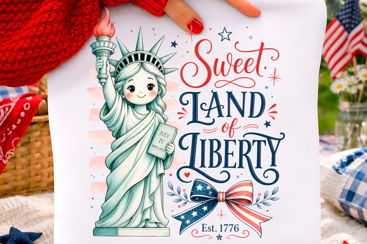 4th of July PNG t-shirt design PNG