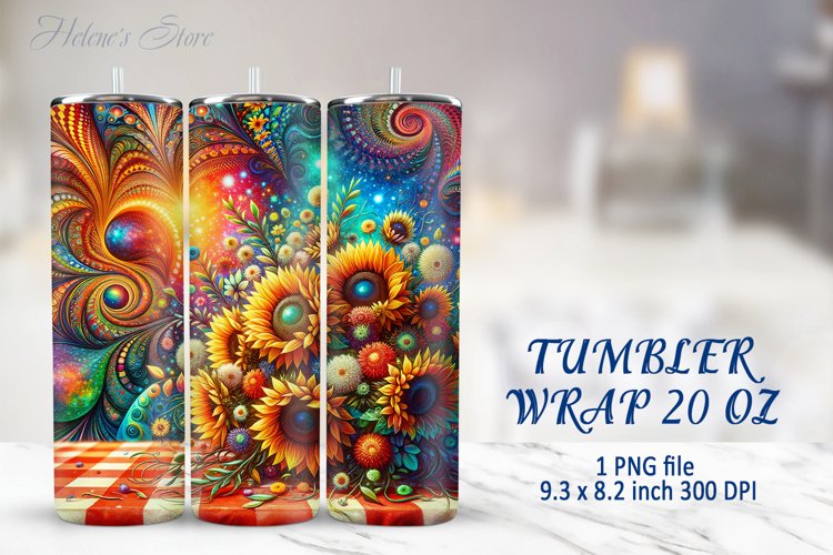Sunflower Tumbler Wrap Image 24
