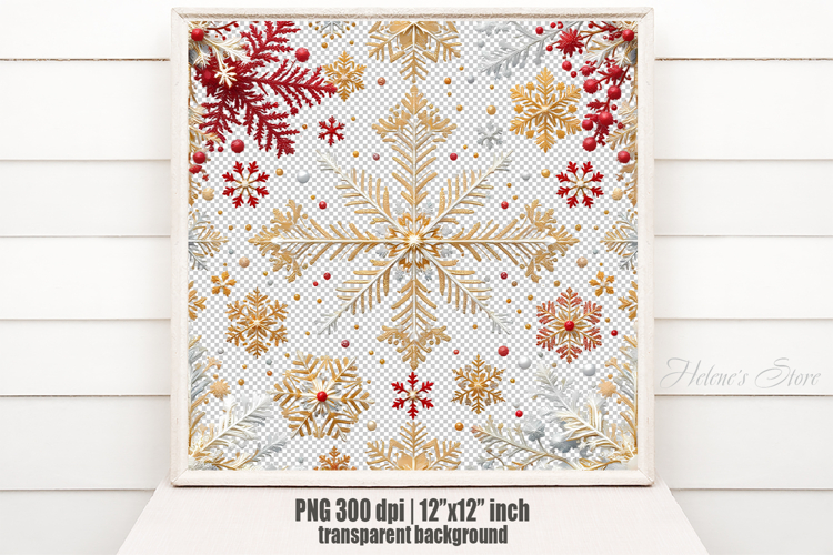 Christmas snowflakes clipart| Snowflake pattern shirt design