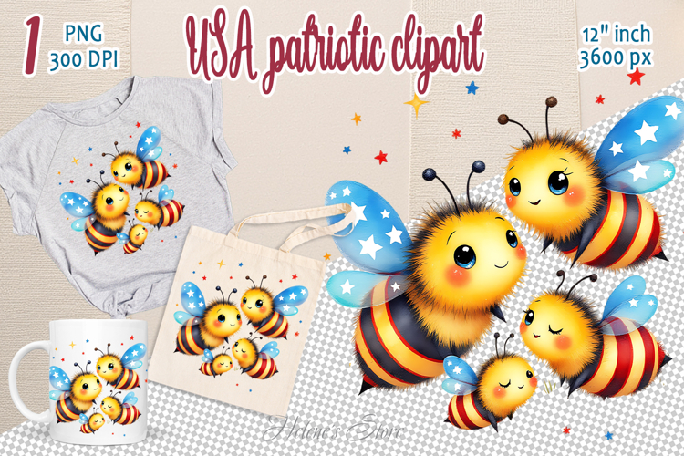 Printable Bees Clipart Image 16