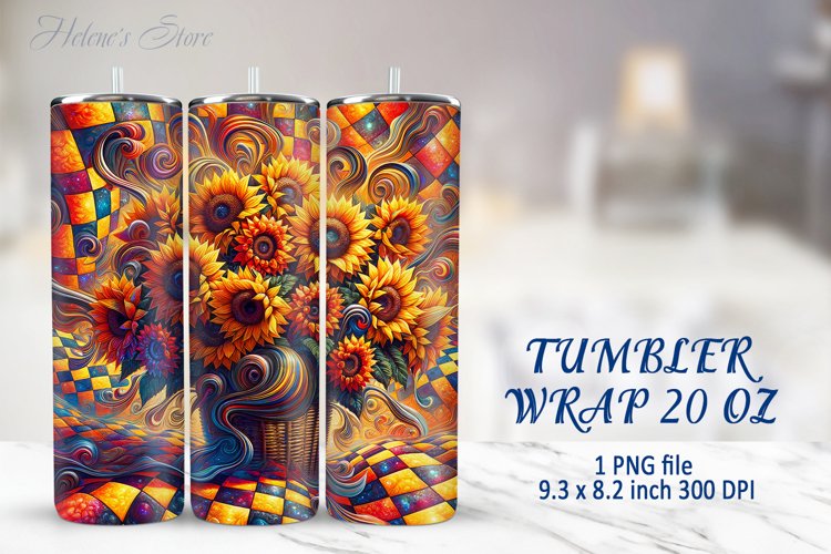 Sunflower Tumbler Wrap Image 23