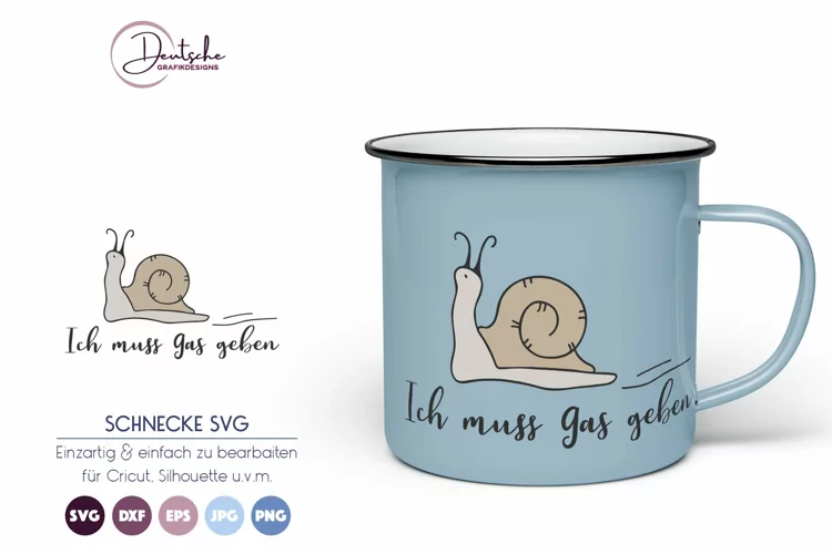 Schnecke SVG | Ich muss Gas geben SVG