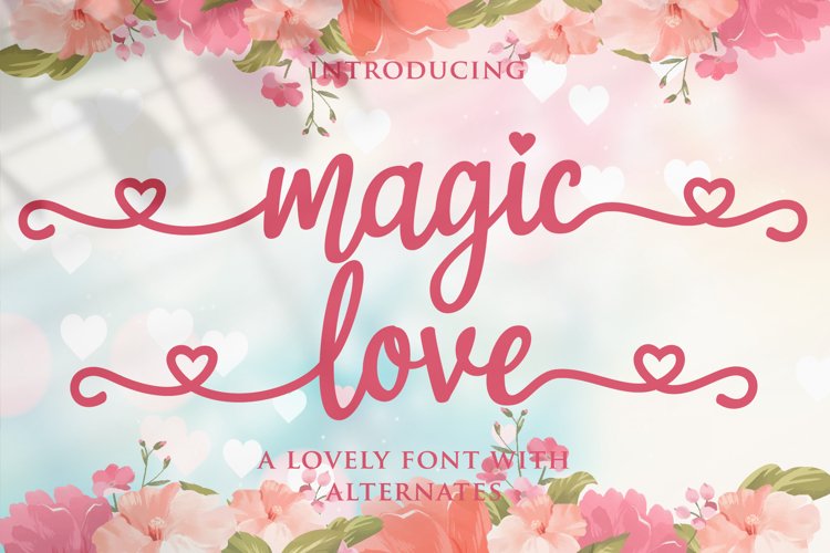 magic love - wedding font example image 1