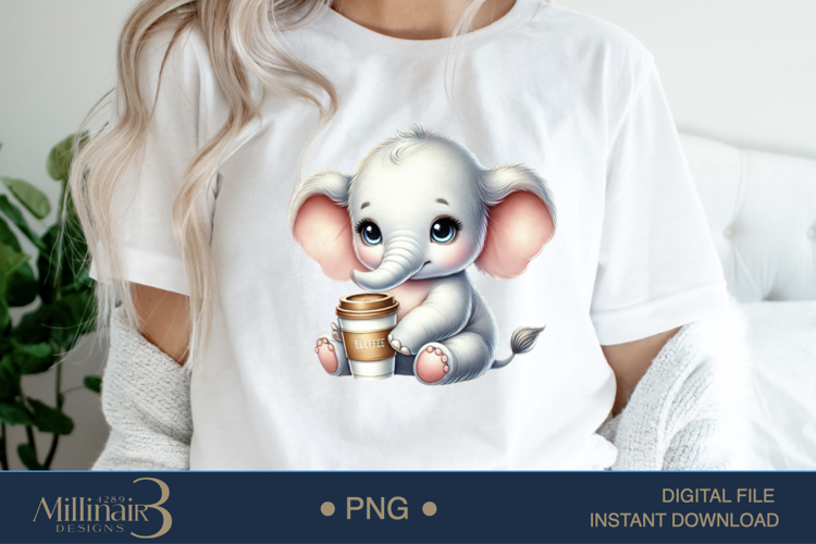 Coffee Lovers Animals PNG | Cute Animal PNG with Coffee