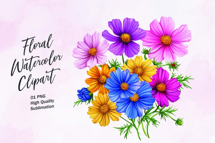 Watercolor Flowers Image 21