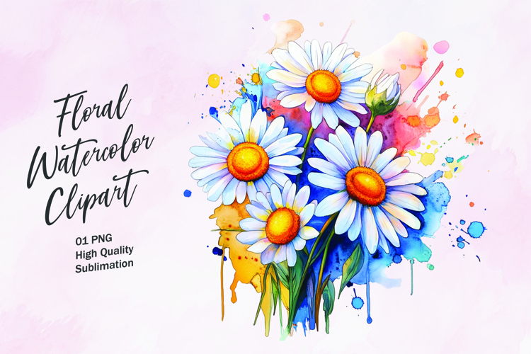 Watercolor Flowers Image 20