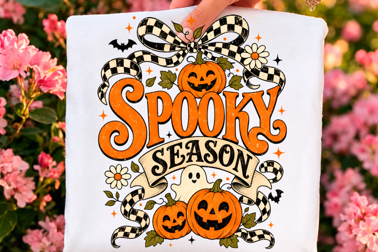 Spooky Season Pumpkin Cherries Png