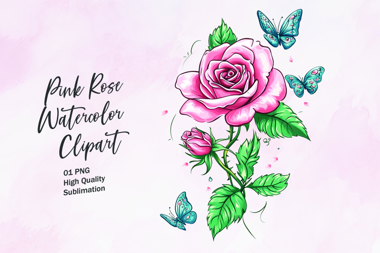 Watercolor Butterfly Clipart Image 19