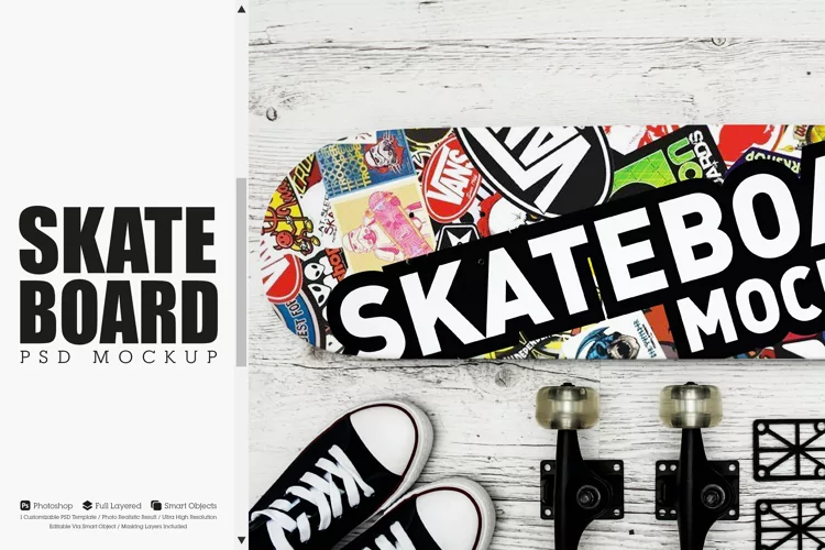 Skateboard Mockup #04