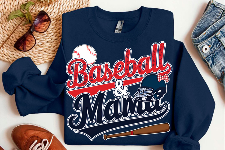 Baseball Mama Heart Png