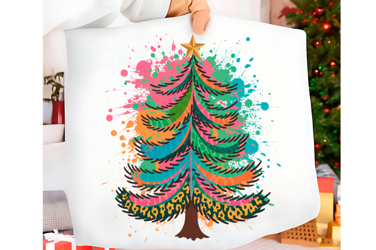 Colorful Coquette Christmas Tree PNG