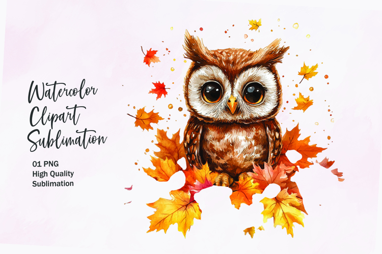 Watercolor Leaves Clipart Image 14