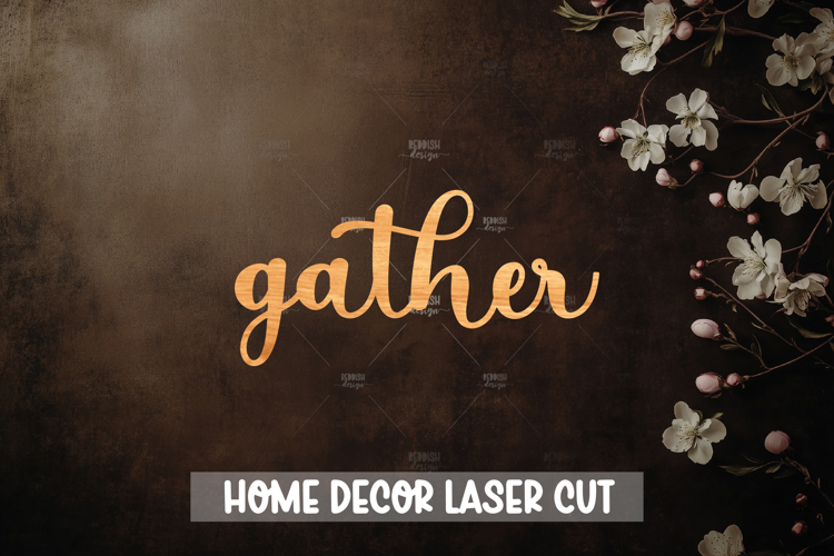 Gather laser cut - Wooden Nursery Decor Laser