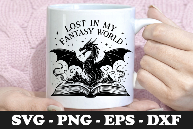 Lost In My Fantasy World SVG Design