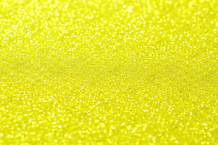 Vibrant Yellow Glitter Background Luminous Bokeh Texture