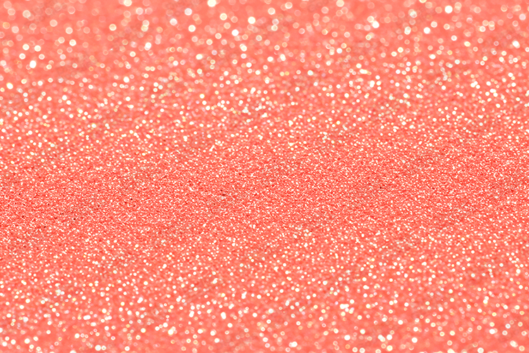 Vibrant Coral Pink Glitter Background Luminous Bokeh