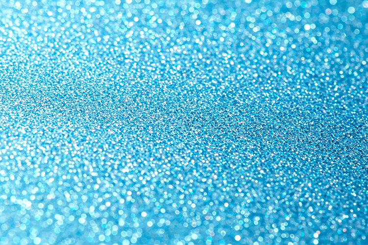 Bright Cyan Blue Glitter Background Luminous Bokeh Texture