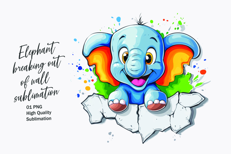 Baby Elephant Clipart Image 6