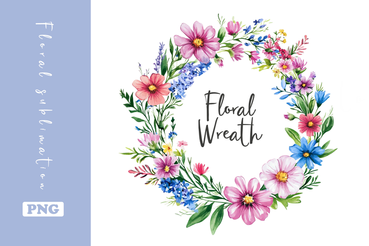 Floral Wreath Clipart Image 24