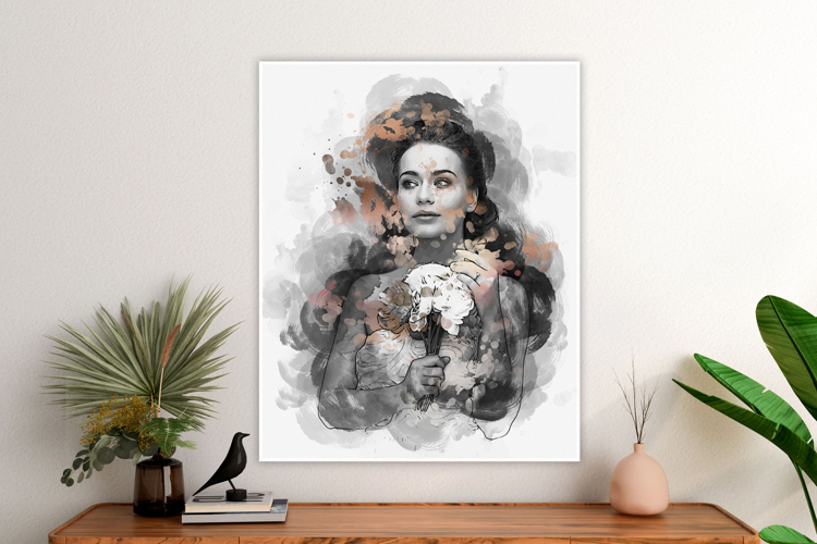 Abstract Watercolor Art Effect