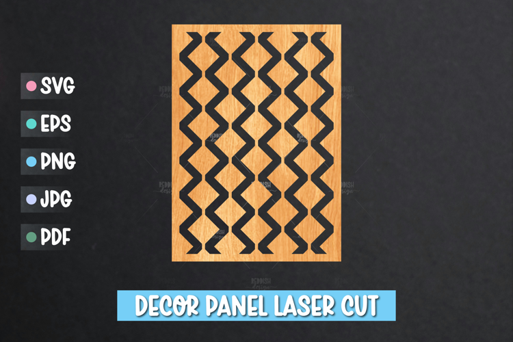 Decor Panel Laser Cut SVG, 5x7 Template Laser cut
