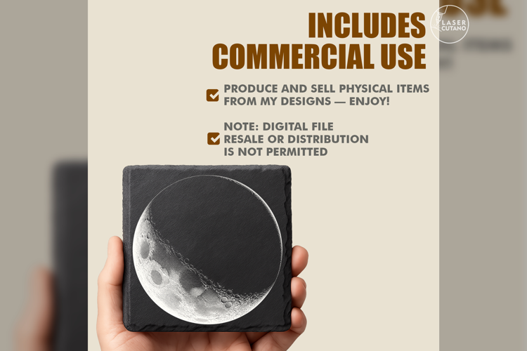 The Eclipsed Moon Celestial Laser Engraving PNG