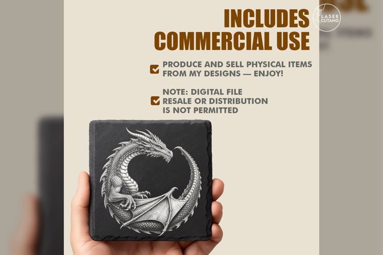 Ouroboric Wyrm Laser Engraving PNG
