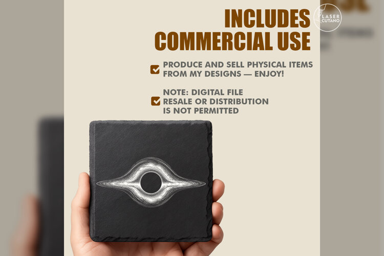 The Event Horizon Celestial Laser Engraving PNG example image 1