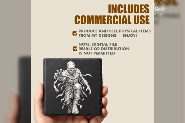 Tomb-Risen King Laser Engraving PNG