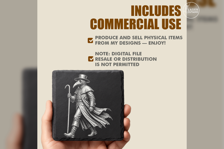 Pestilence Walker Laser Engraving PNG