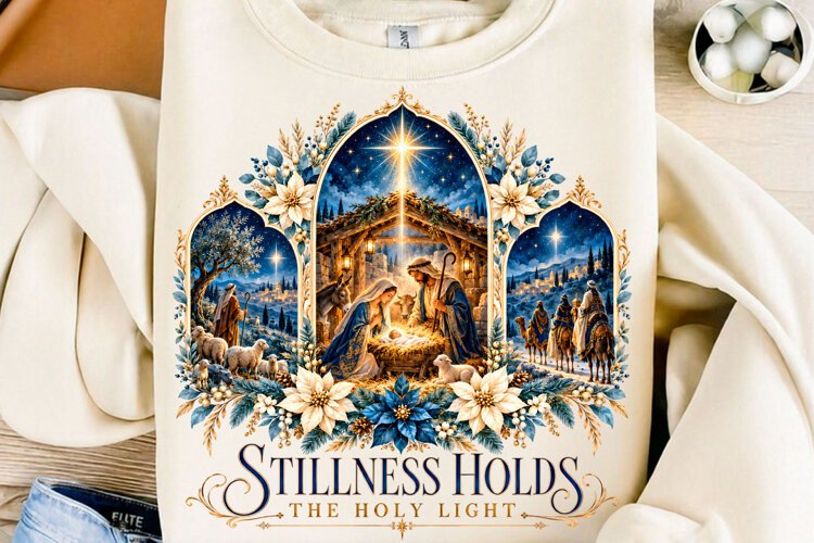 Holy Nativity Christmas Sublimation PNG example image 1