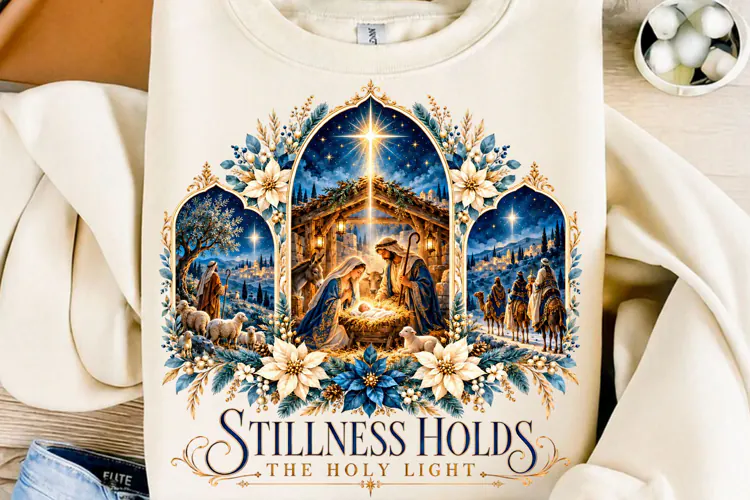 Holy Nativity Christmas Sublimation PNG