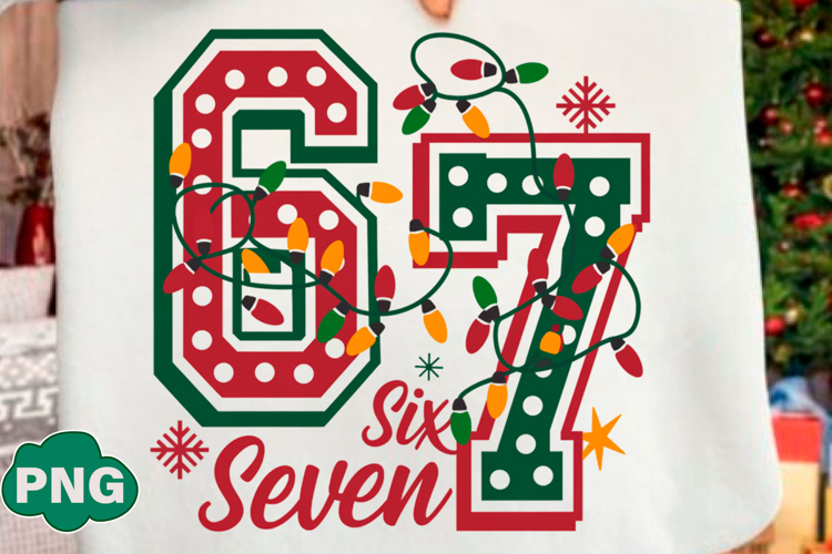 Funny Six Seven Meme Christmas Png