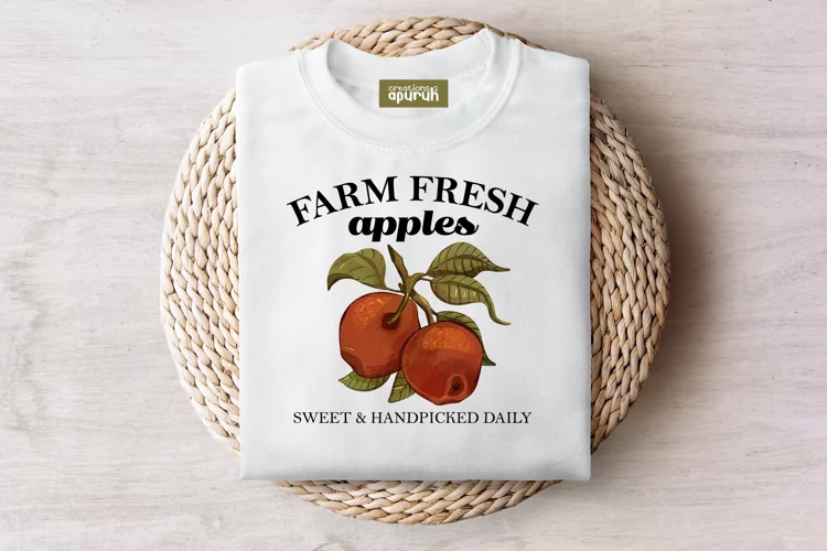 Farm Fresh Market's Vintage Fruit Tee Sublimation Design 04