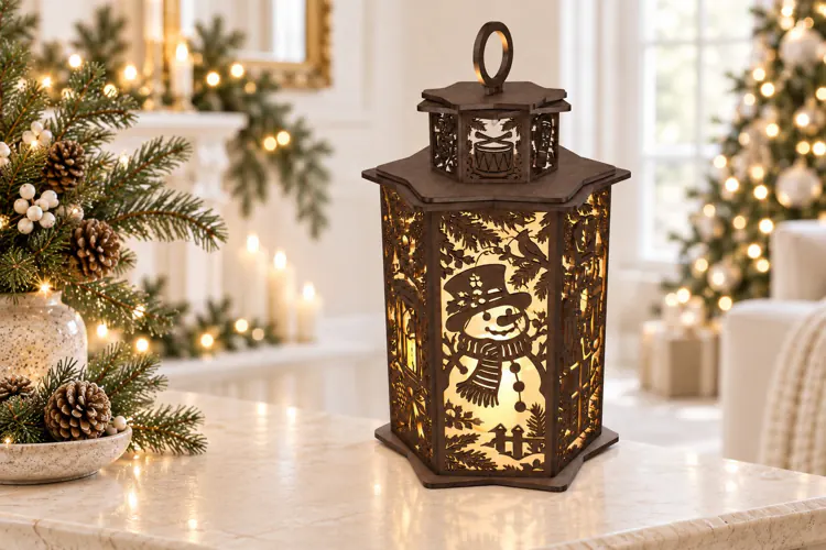 Christmas Stories Lantern SVG - 12 Festive Panels