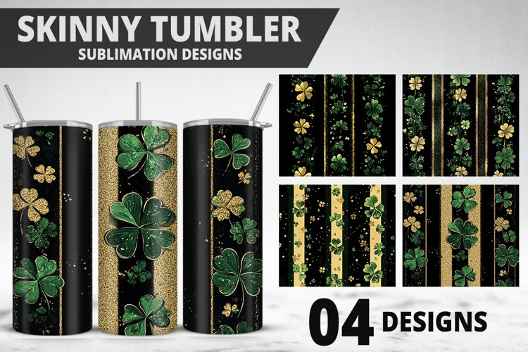 3D St Patricks Day Tumbler Wrap| Sublimation Design