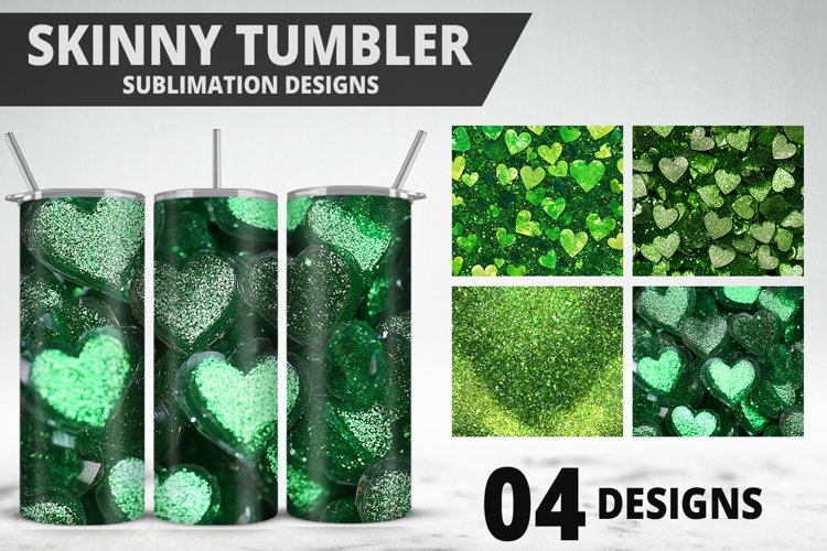 3D St Patricks Day Tumbler Wrap| Sublimation Design