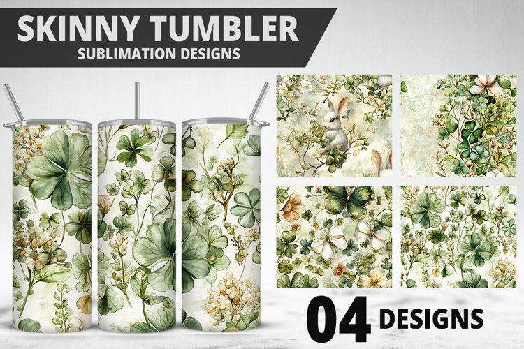 3D St Patricks Day Tumbler Wrap| Sublimation Design